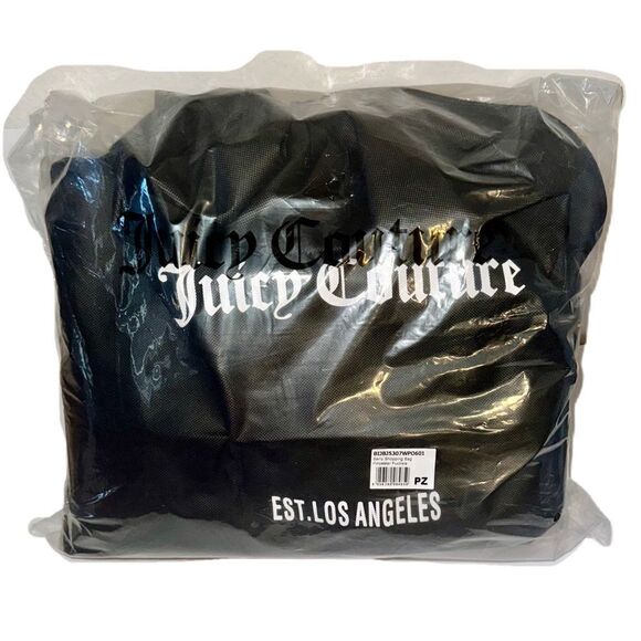 Juicy Couture Berry Fuchsia Faux Fur Tote Shopping Bag & Metallic Mini Pouch - Picture 15 of 15